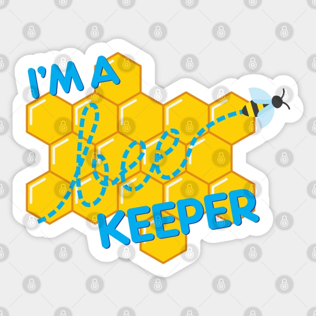 I&#39;m a bee-keeper Sticker by NVDesigns